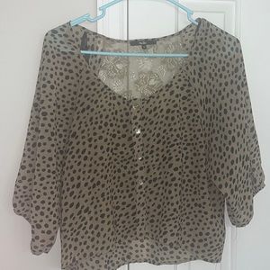 Cropped blouse shirt